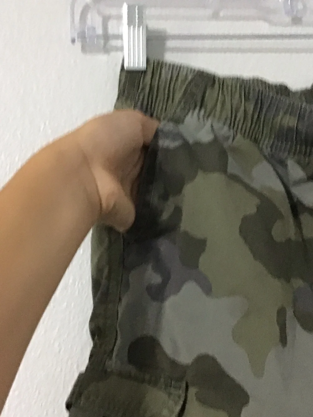 Boy Camo Drawstring Cargo Short